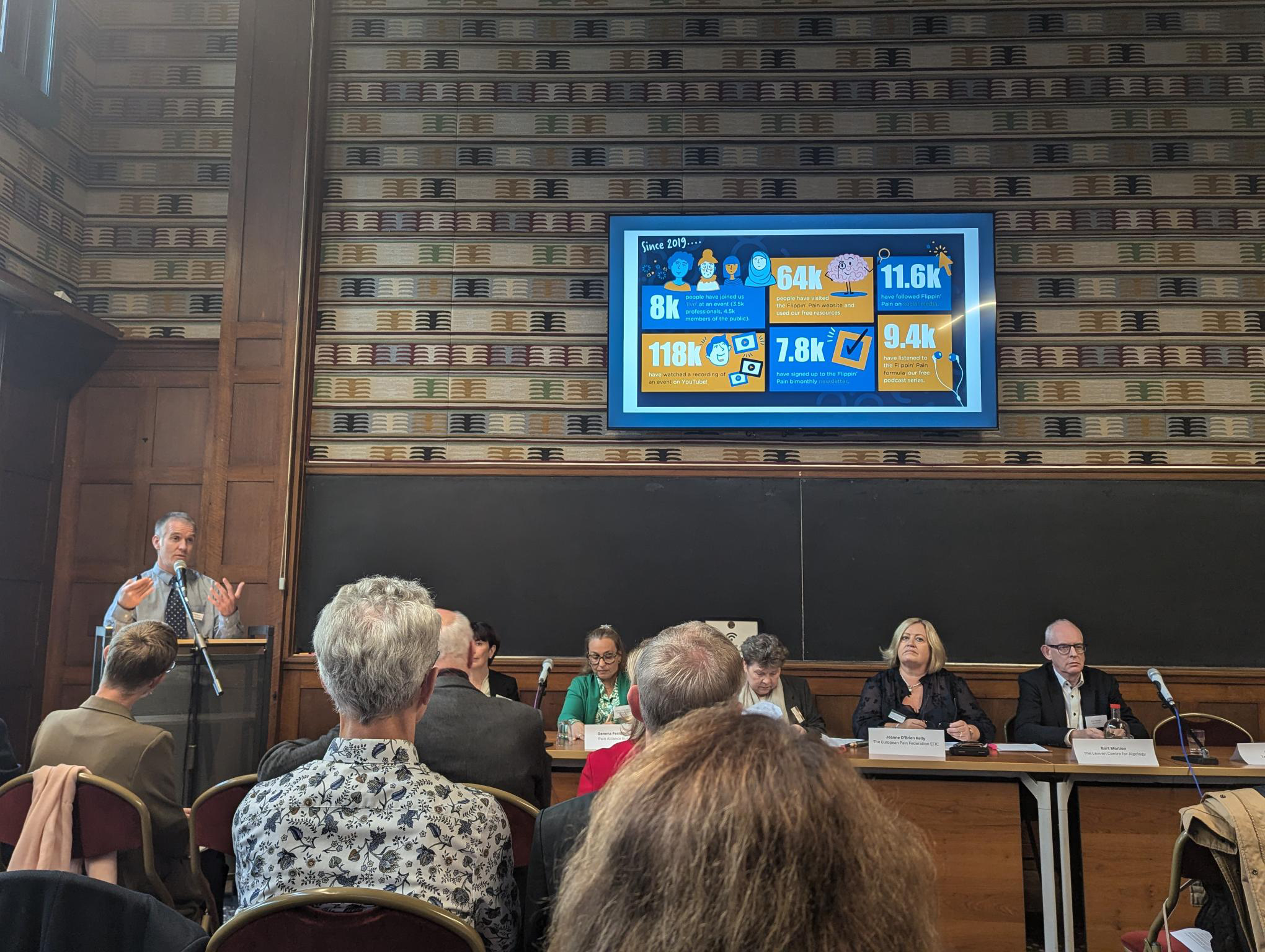 Professor Cormac Ryan presenting in Brussels